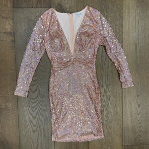 Charlotte Russe | Dresses | Charlotte Rose Gold Sequin Dress Long Sleeve Size Large | Poshmark Charlotte Russe | Dresses | Charlotte Rose Gold Sequin Dress Long Sleeve Size Large | Poshmark